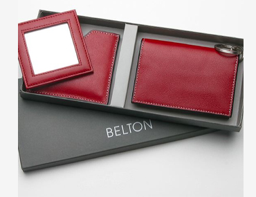 Set of Mirror case & a ID wallet with coin pocket